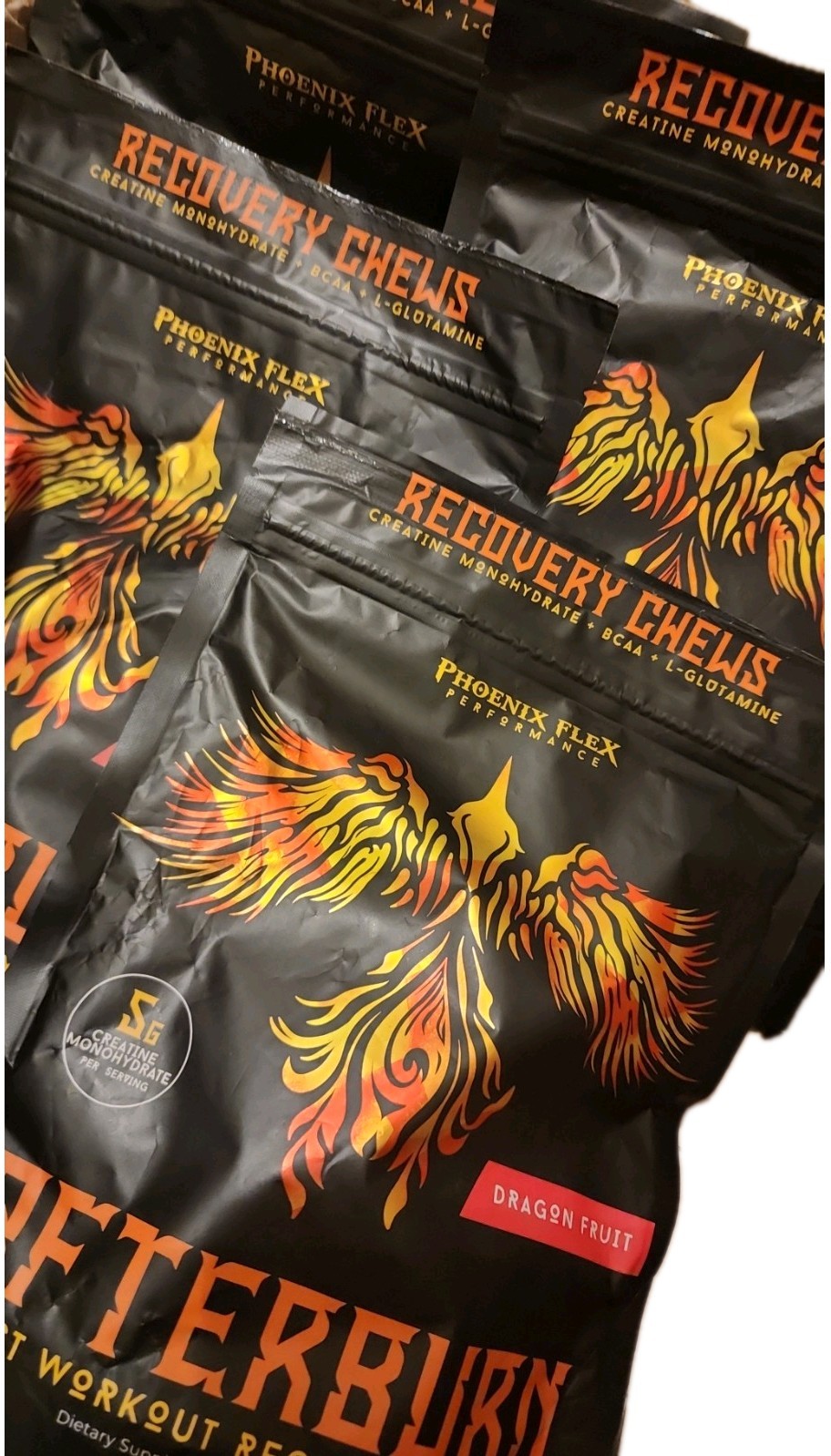 4 Bags – After Burn Creatine Monohydrate Chews Pre/Post Workout Recovery