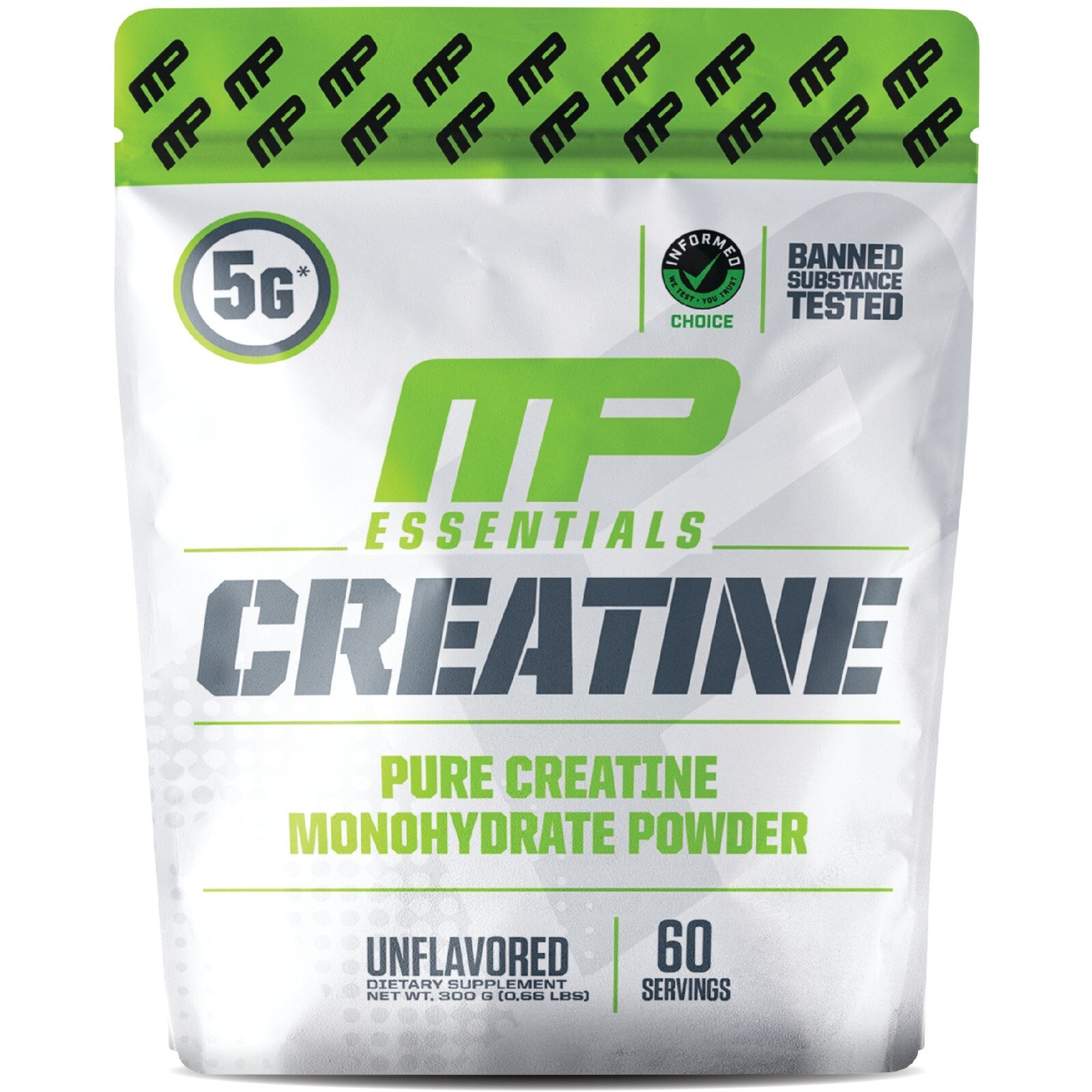 MusclePharm Essentials Creatine Monohydrate Powder – 60 Servings, Unflavored