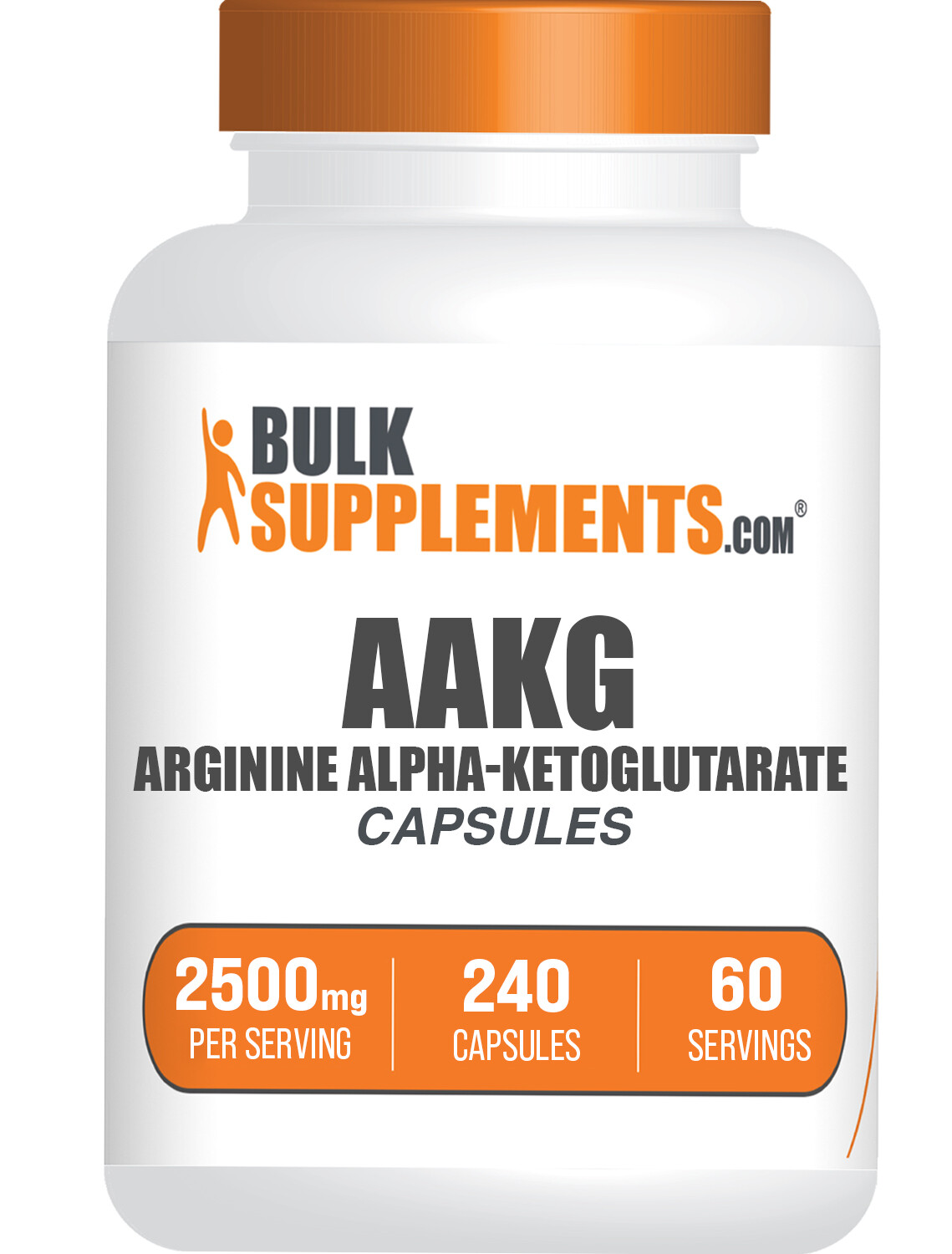 BulkSupplements L-Arginine Alpha-Ketoglutarate(AAKG) Capsules-2500mg Per Serving