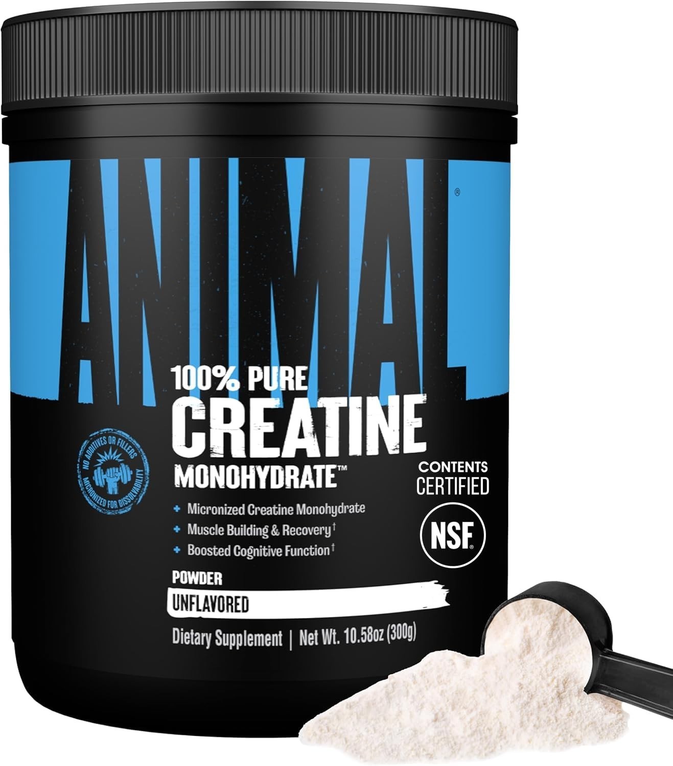 Micronized Creatine Monohydrate Powder 300g – Muscle Recovery, Energy Boost, Unf