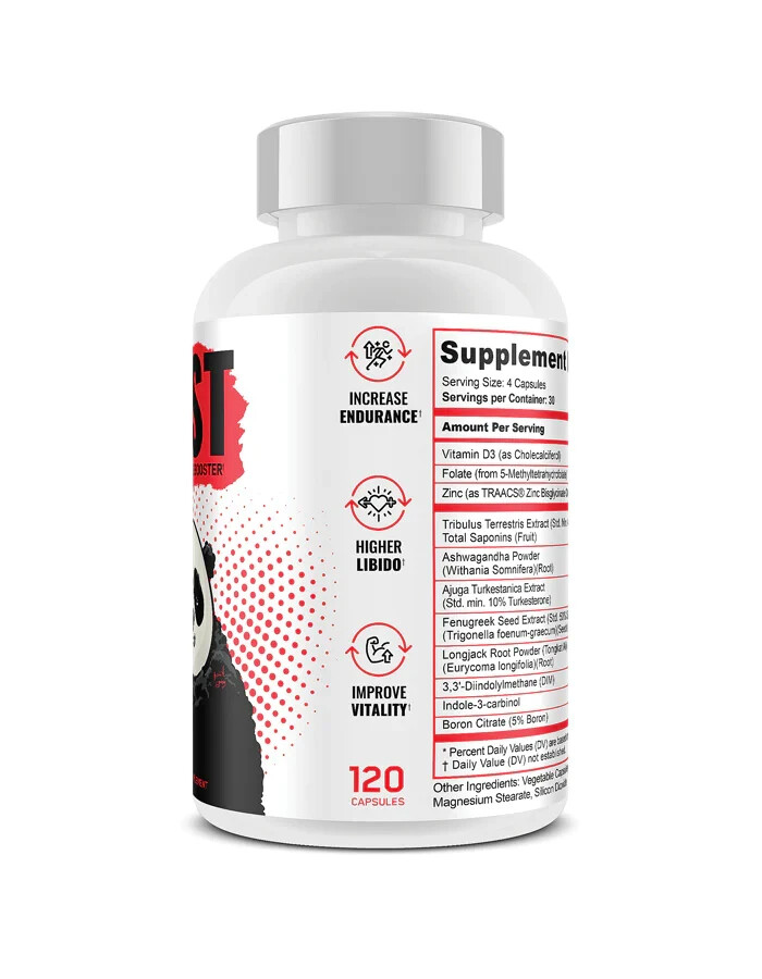 Panda Supps TEST Testosterone Booster, Build Muscle, Increase Endurance FREESHIP