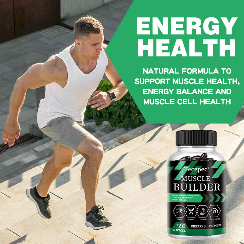 Muscle Builder, Herbal Blend of Ashwagandha, Tribulus For Muscle Strength