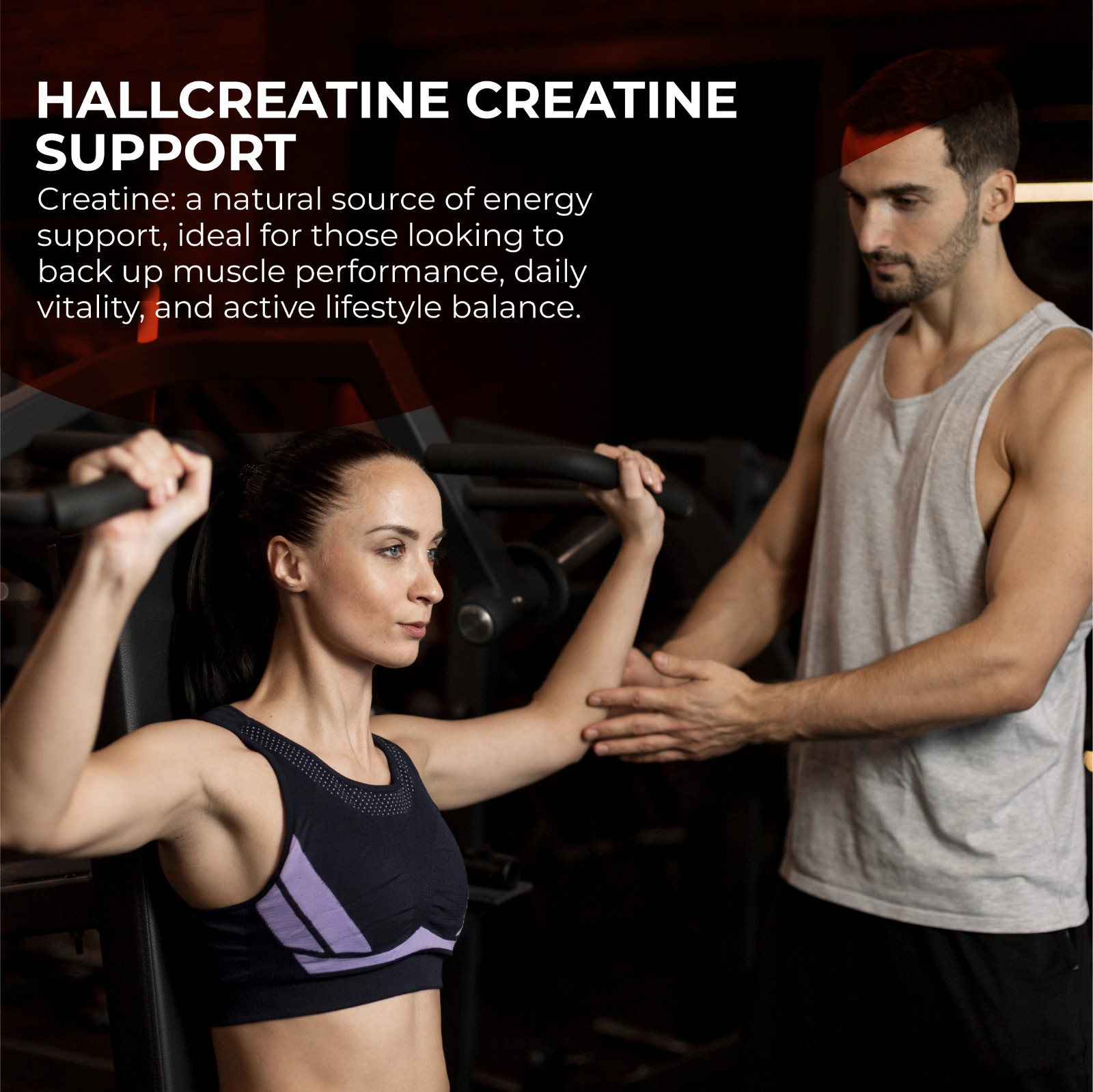 CREATINE Monohydrate – Muscle Growth – Strength, Performance & Recovery – 60 Cap