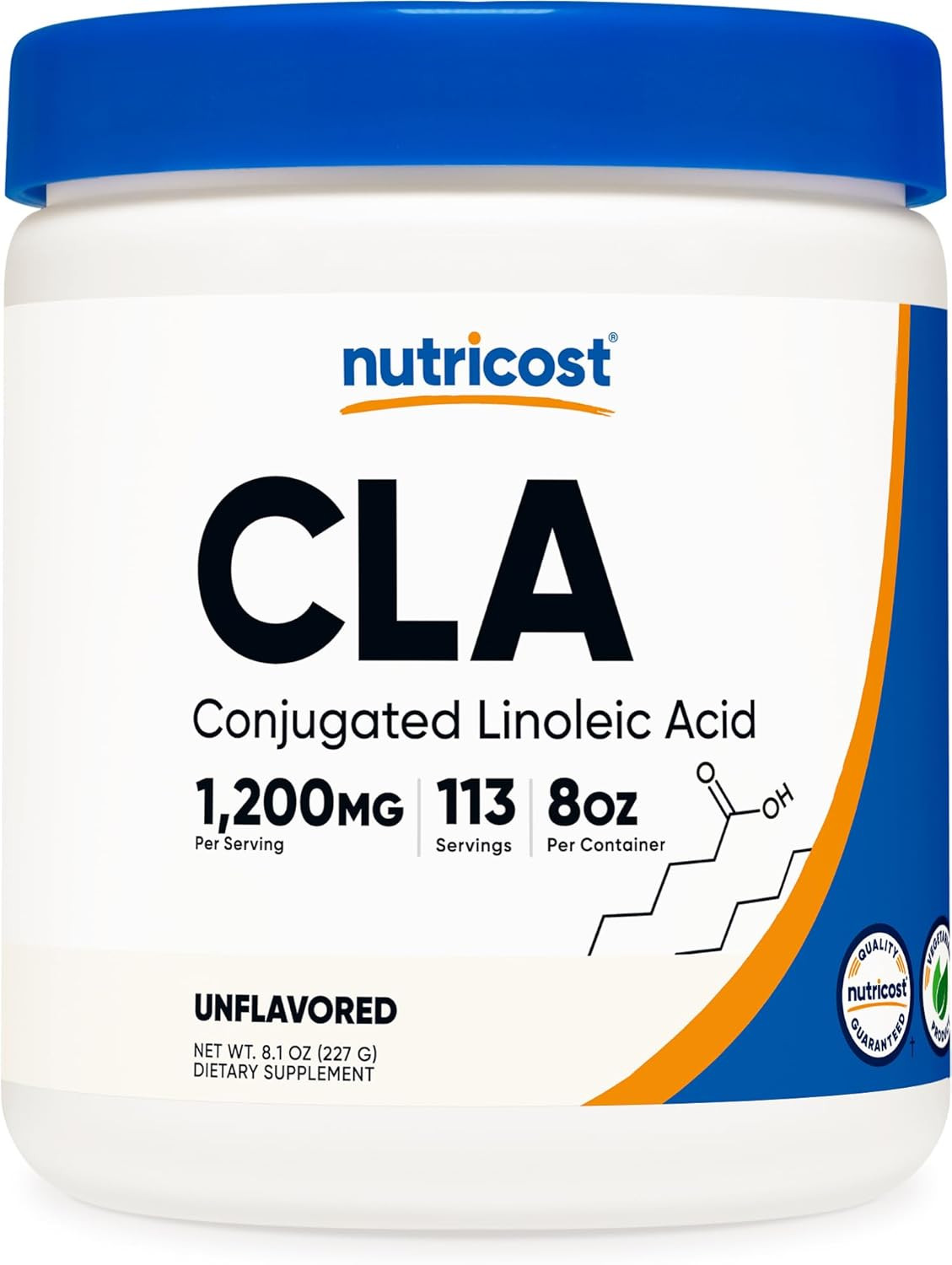 CLA (Conjugated Linoleic Acid) 8Oz (227G) Powder – Gluten Free, GMO Free CLA Sup