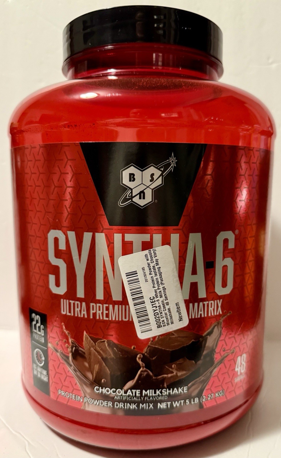 BSN Syntha-6, Ultra PremiumProtein Powder Drink Mix, Chocolate Milkshake 5 lbs