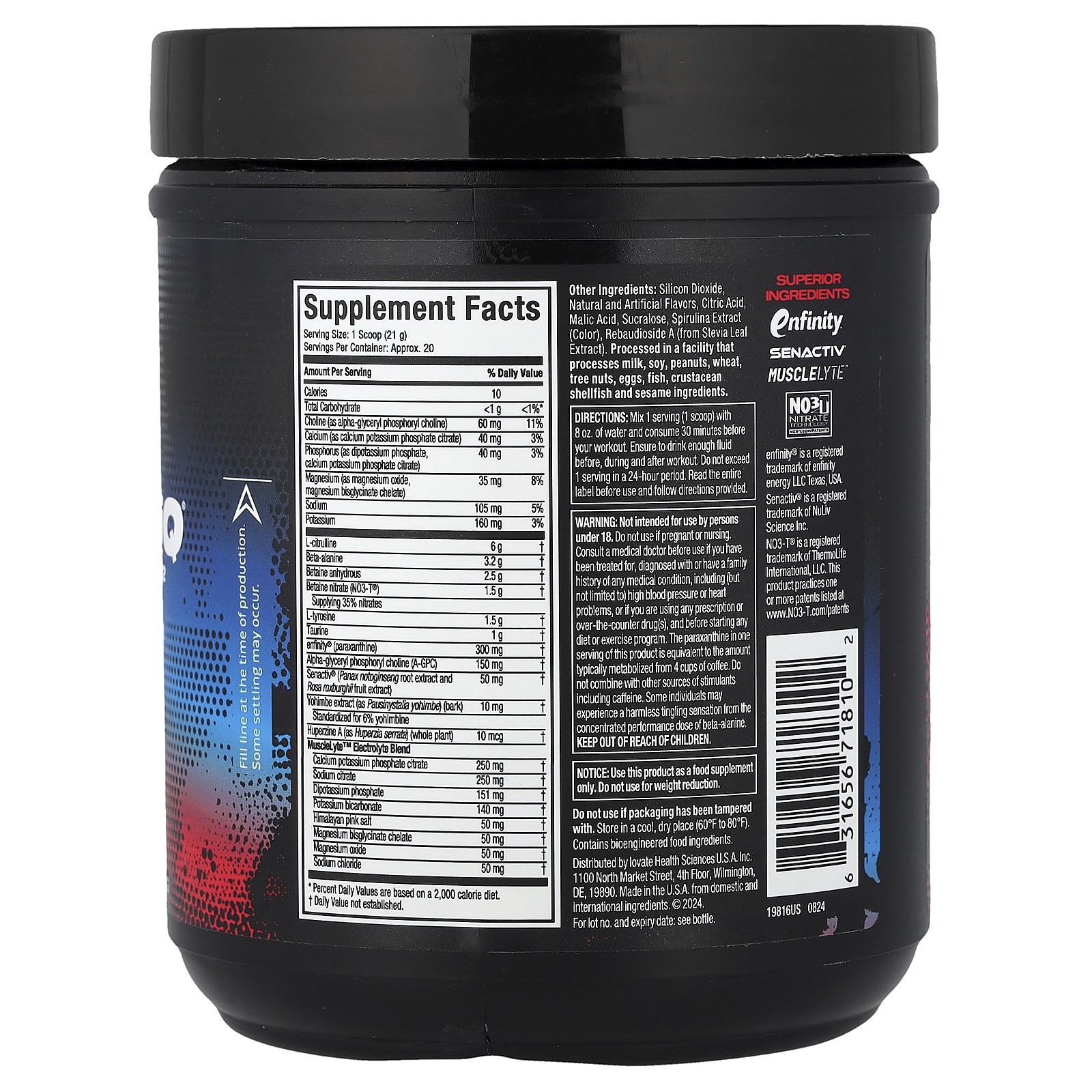 EuphoriQ® Pre-Workout V2, Rocket Pop, 14.62 oz (414 g)
