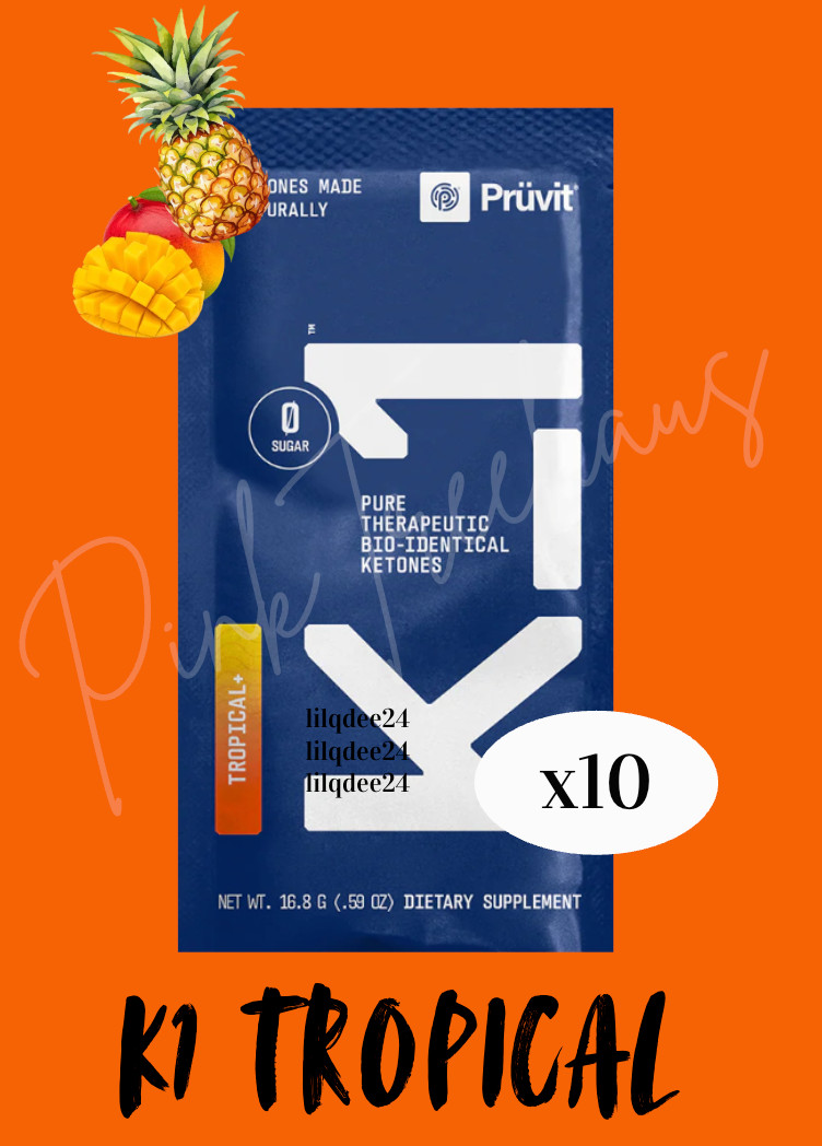 Pruvit K1 TROPICAL CHARGED KETONES 10 Pack BOX! 2027 SEALED BOX NEW 🔥