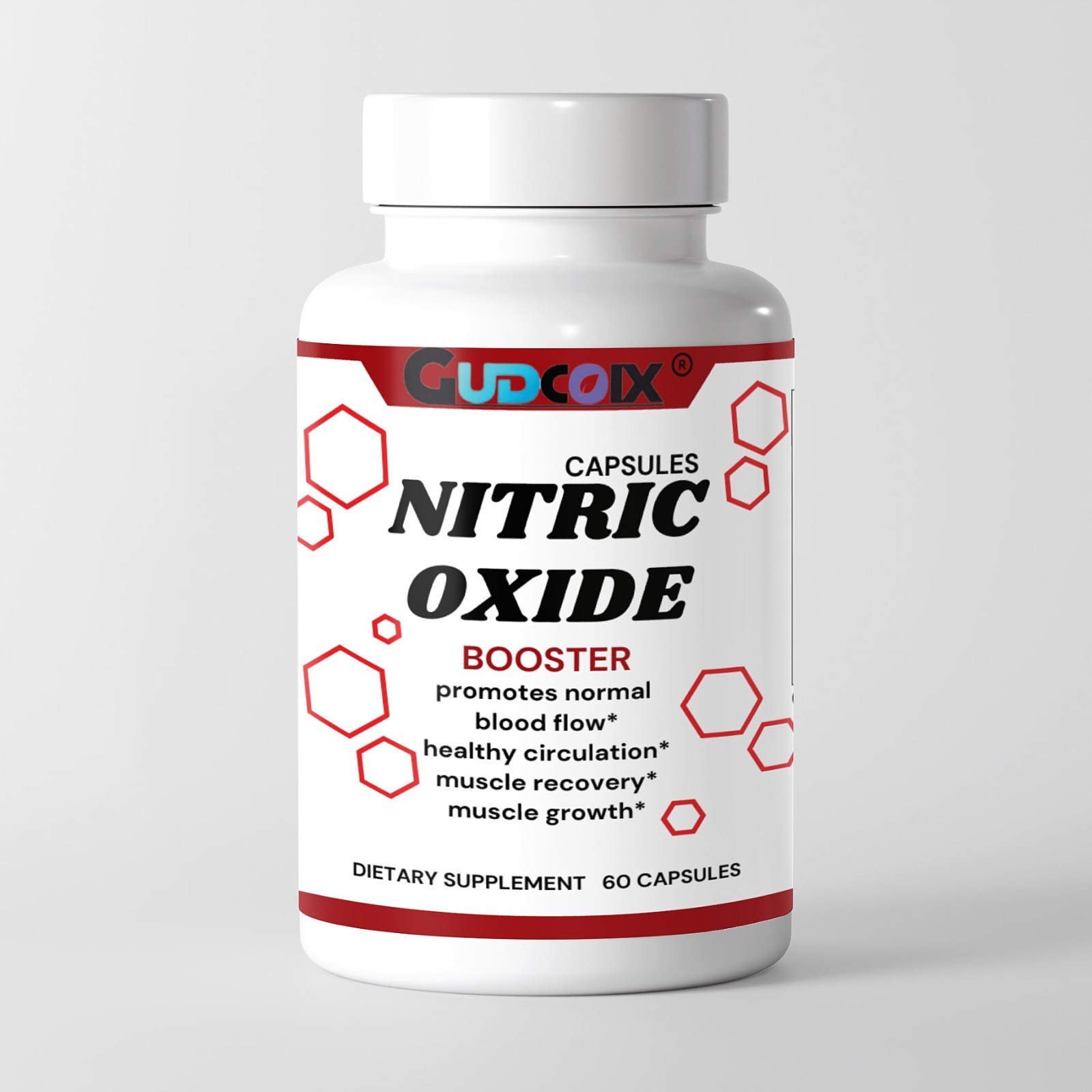 Gudcoix Nitric Oxide Booster for Circulation | L-Arginine & L-Citrulline 60 Caps