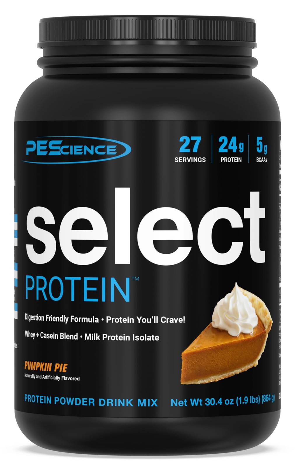 PEScience Select Protein Powder Whey Casein Blend Keto Low Carb Gluten-Free Pump