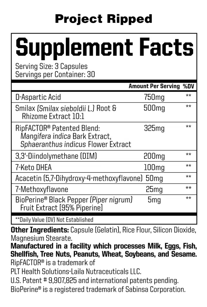 ANABOLIC WARFARE PROJECT RIPPED Pump & Density Strength & Power 90 Capsules