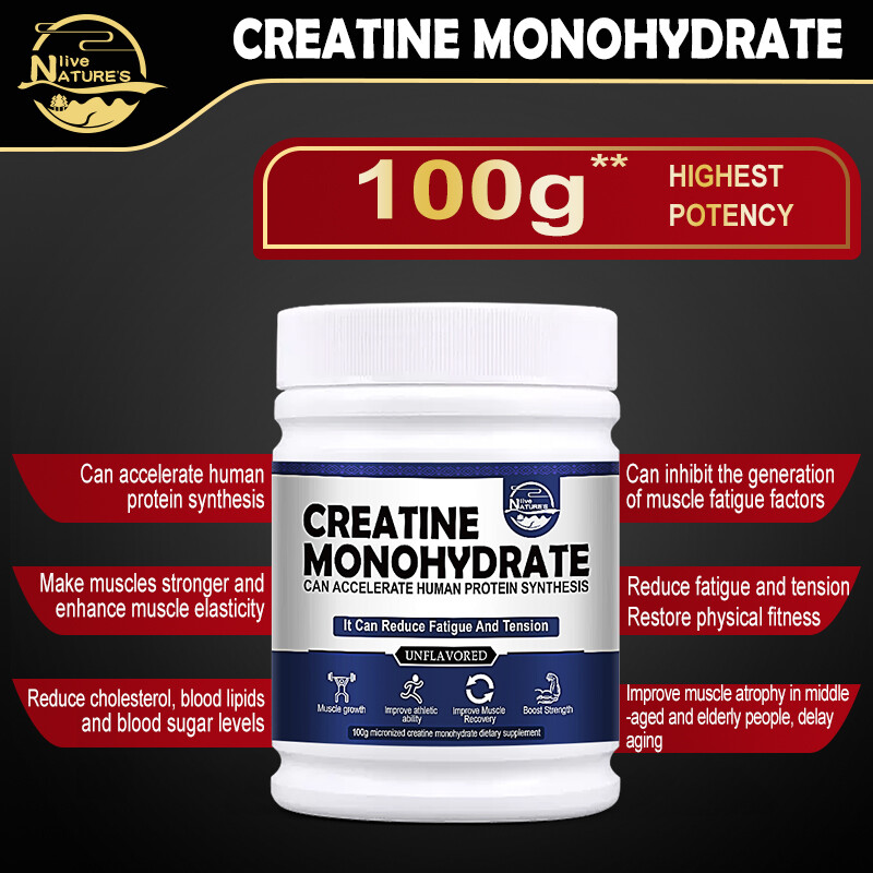 Pure Creatine Monohydrate (Micronized) – 5 Grams Per Serving,Unflavored Creatine