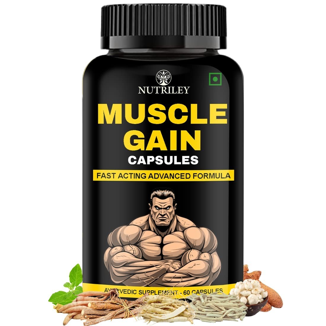 Nutriley Muscle Mass Gainer, Weight Gainer, bodybuilding supplements {60tab}
