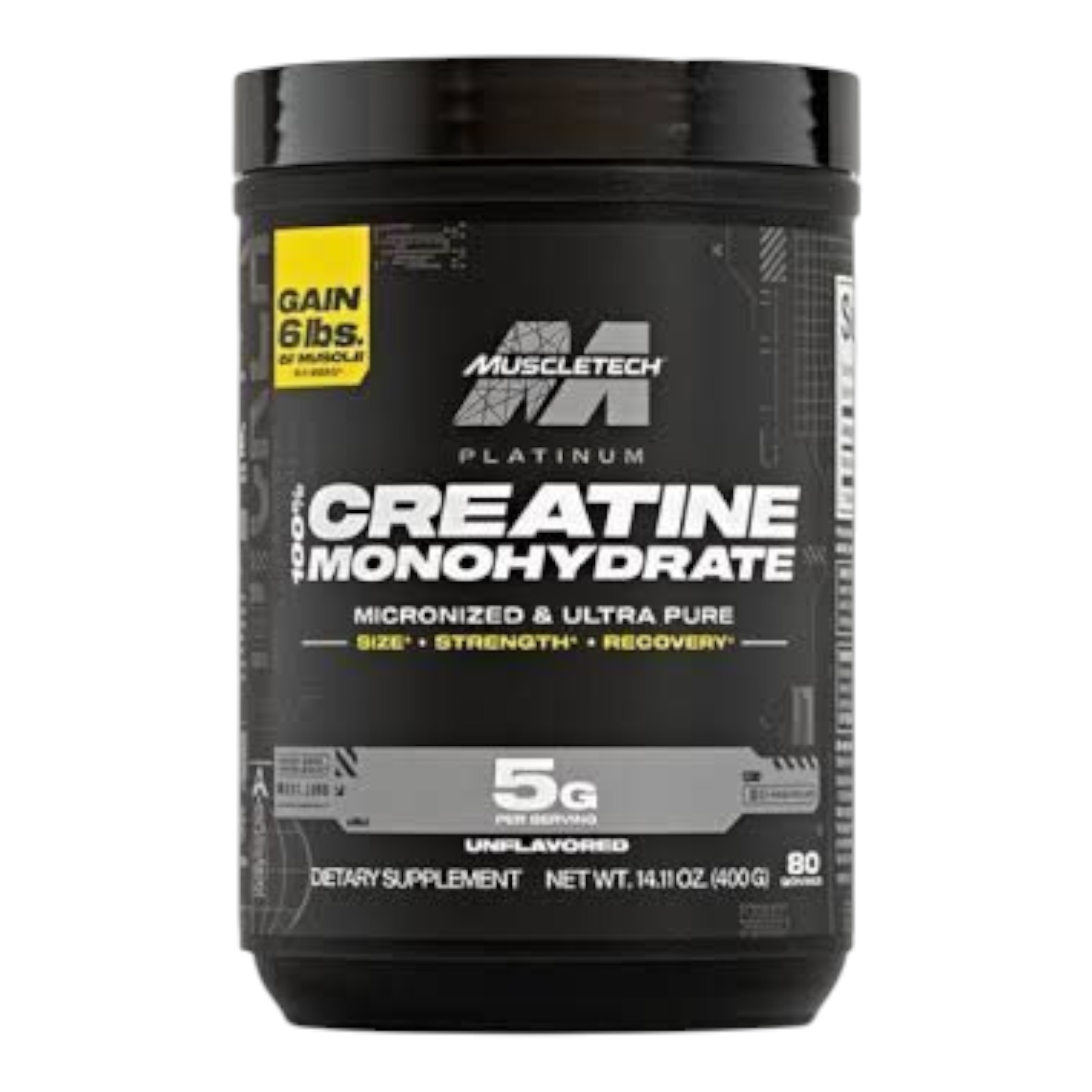 Muscletech, Essential Series, Platinum 100% Creatine, Unflavored, 14.11 oz
