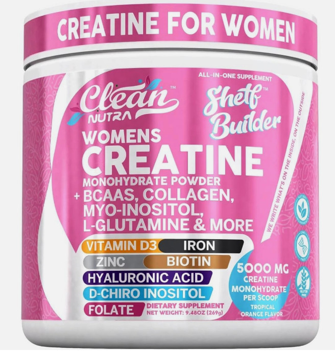 Clean Nutra Women’s Creatine Powder Tropical Orange 269g