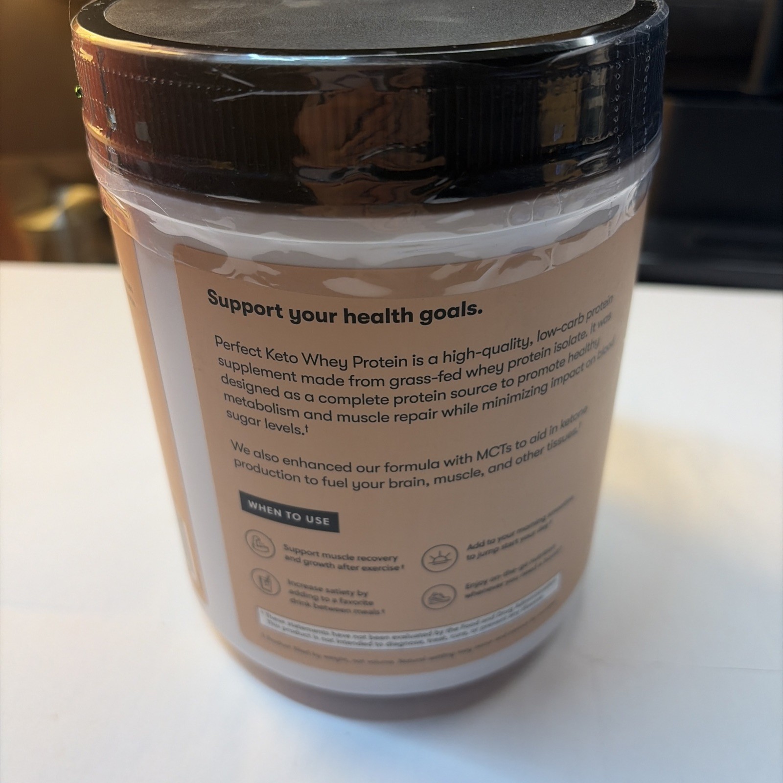 Perfect Keto Pure Whey Protein Powder Isolate Delicious 100% Grass Fed Meal Repl