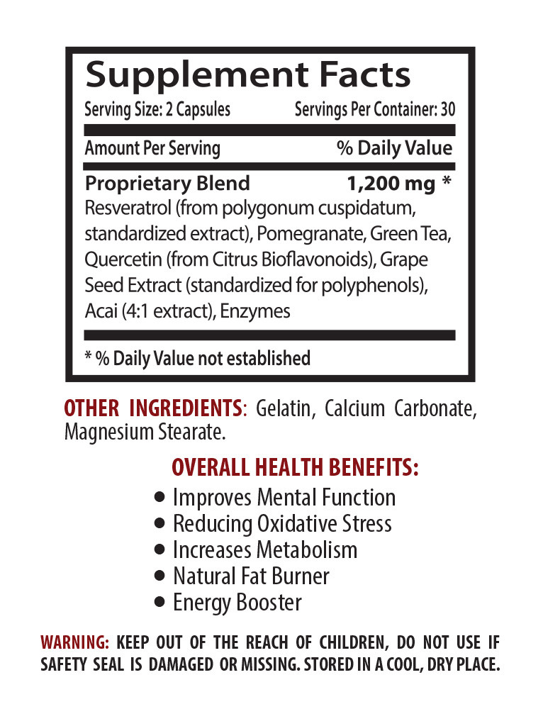 Antioxidant anti aging – RESVERATROL – EXTRACT GREEN TEA COMBO – green tea extra