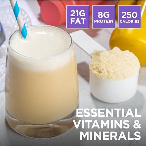 KetoScience Vanilla Meal Replacement Shake 20.7 Ounces 21g Healthy Fats