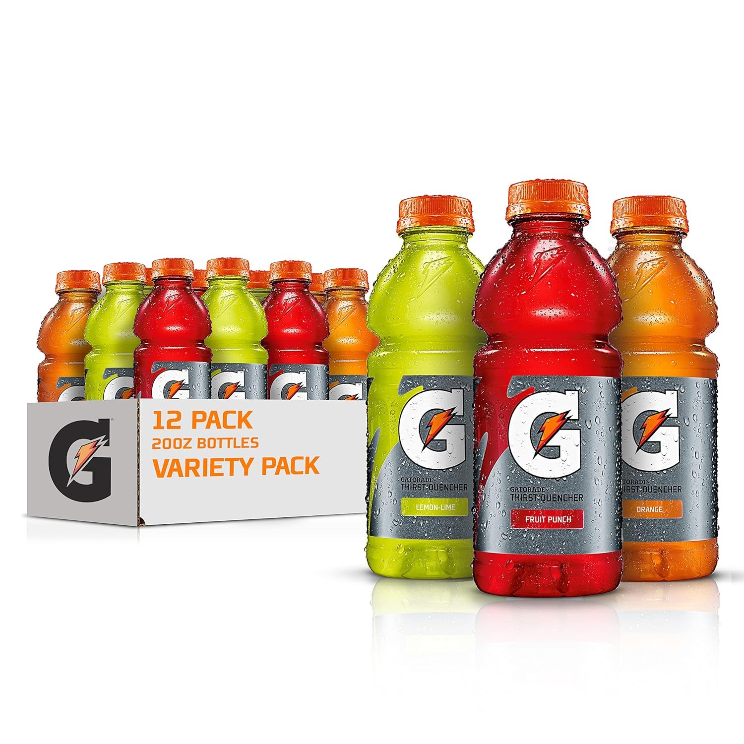 Gatorade Thirst Quencher Sports Drink, Variety Pack, 20 Ounce (Pack of 12)