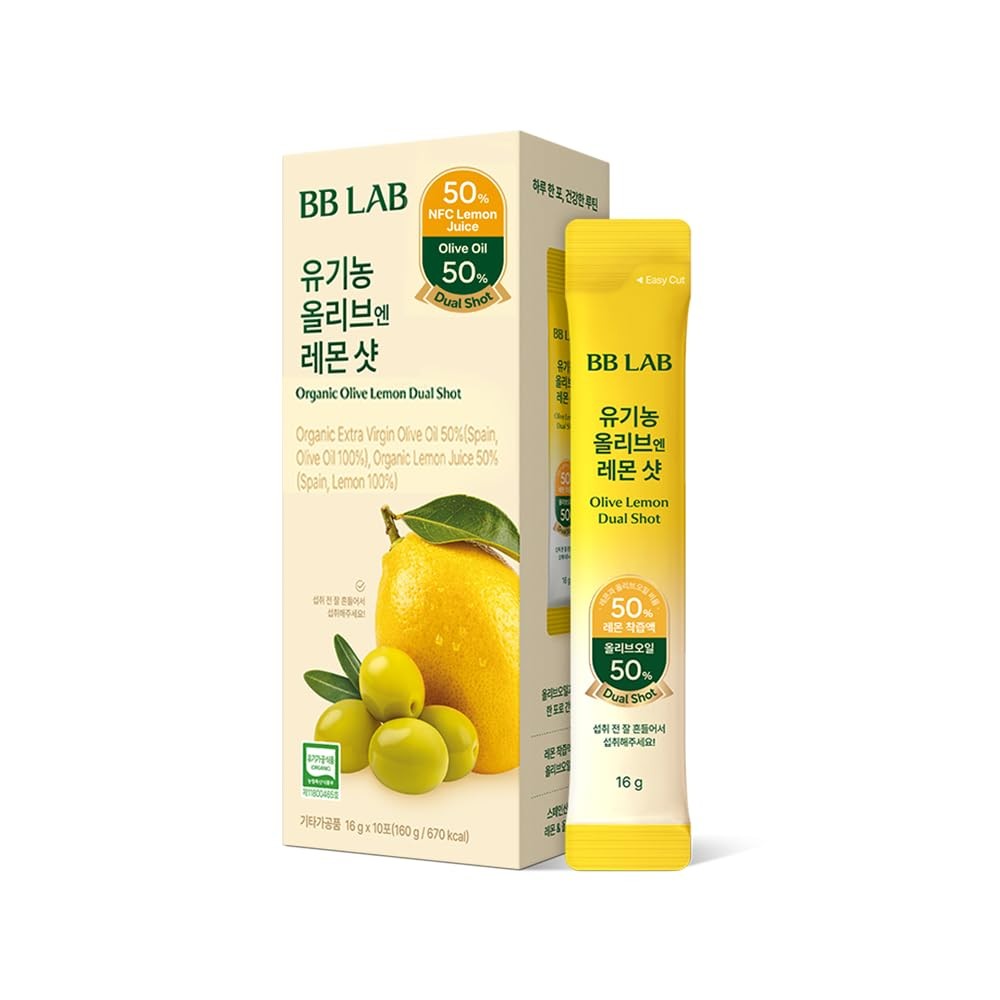BB LAB Organic Olive & Lemon Dual Shot, 5050 Ratio, ColdPressed Extra Virgin …