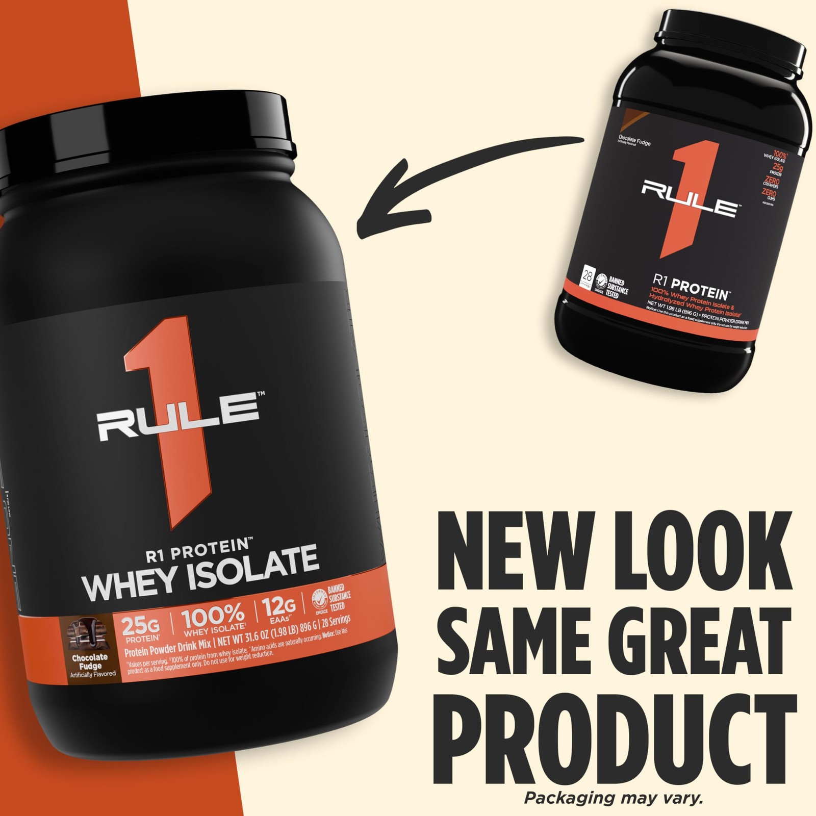 Rule 1 Proteins R1 Protein Whey Isolate with 25g Protein & 6g BCAA Exclusive…