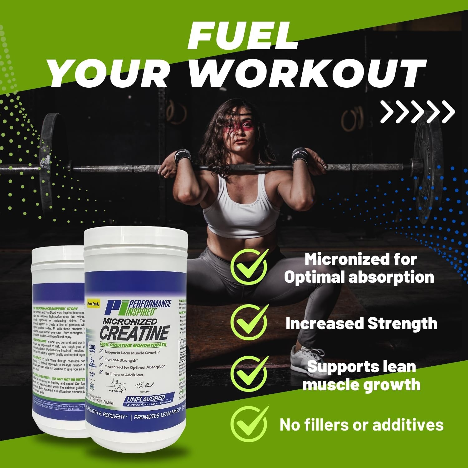 100% Pure Micronized Creatine Monohydrate – Unflavored, No Fillers – Muscle Grow