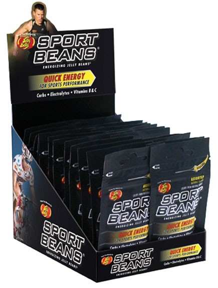 Sport Beans Energy Gels with Electrolytes & Vitamins – Assorted Flavors, 24 Pack