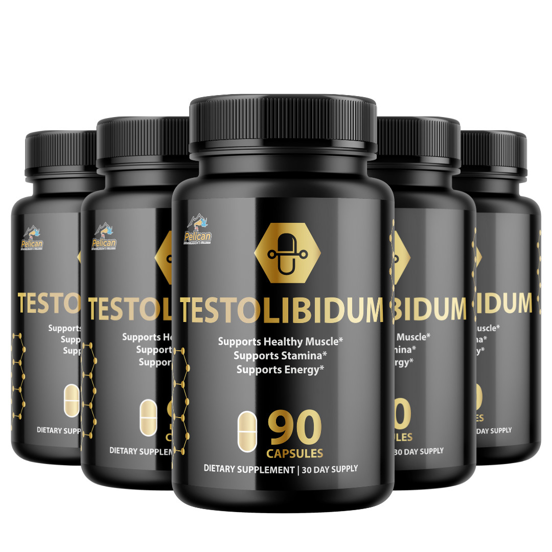 Testolibidum- Bodybuilding & Men’s Health Support- 5 Bottles- 450 Capsules