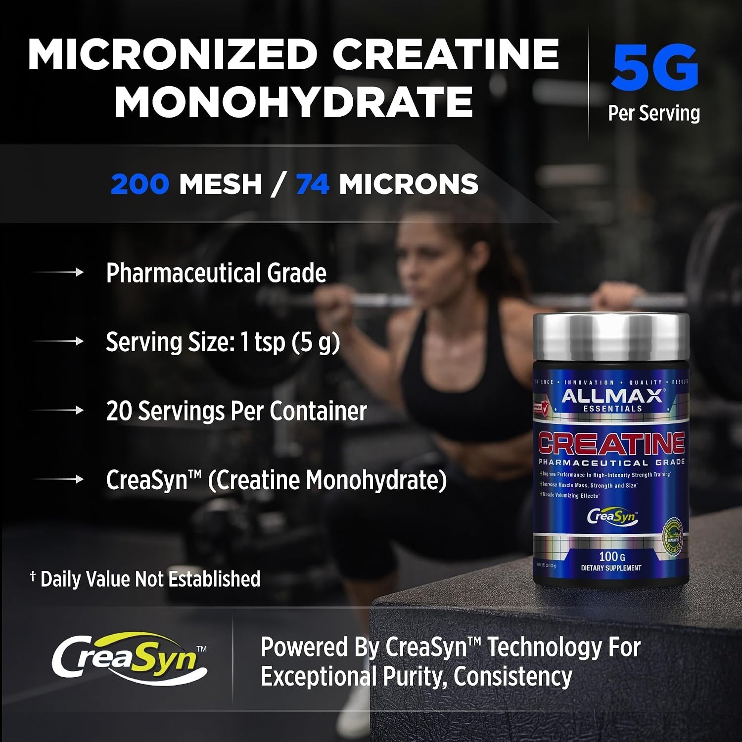100g Micronized Creatine Monohydrate – Ideal for Muscle Growth & Performance