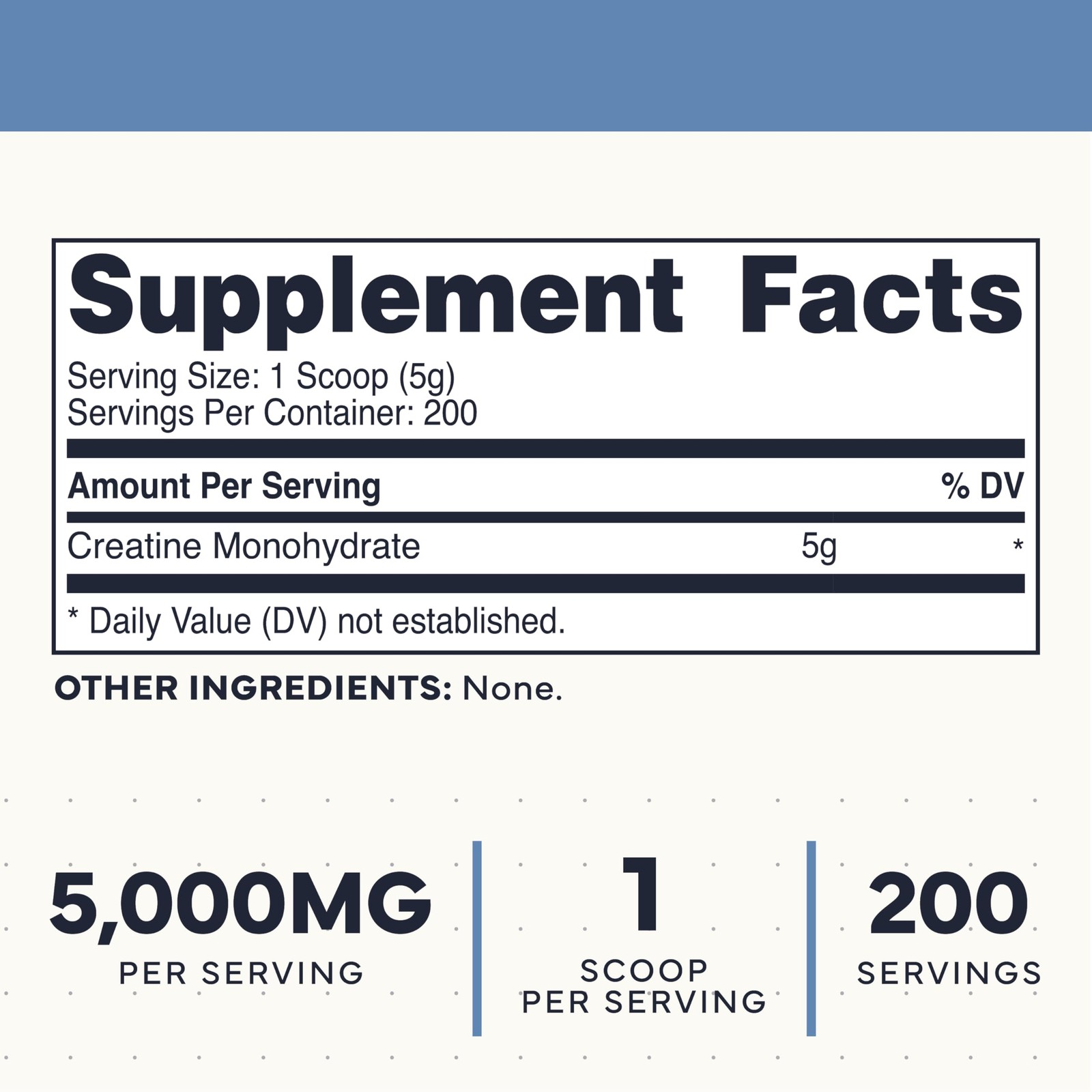 Creatine Monohydrate (Unflavored) 1 KG, 5000mg (5g) Per Serving, Micronized, …