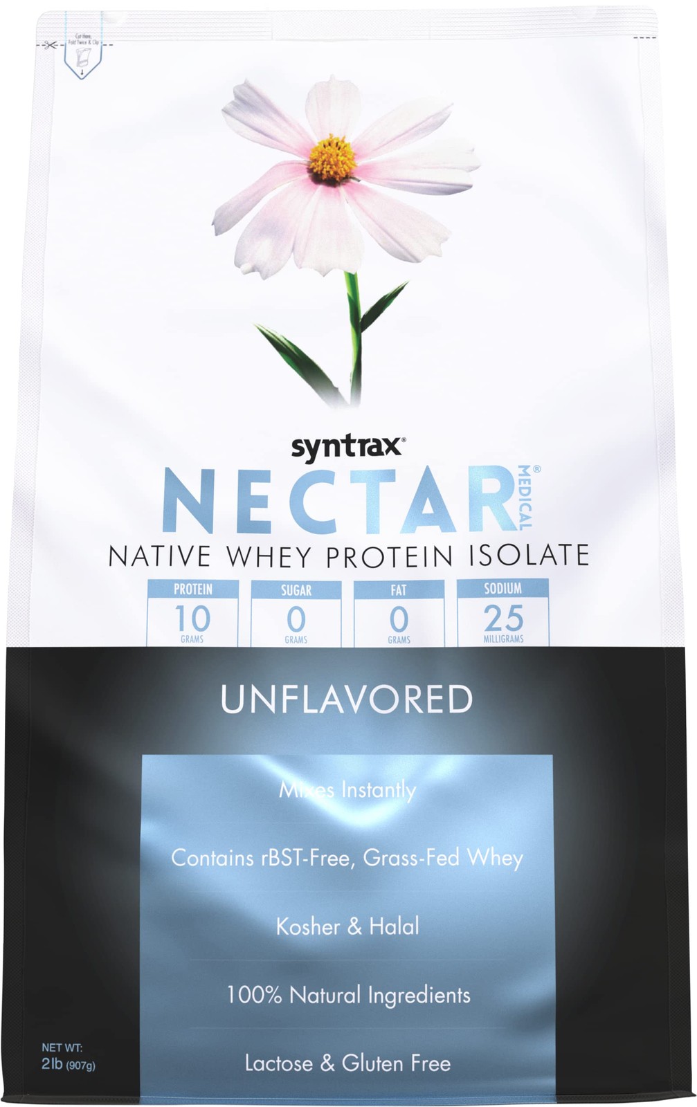 Syntrax Nutrition Nectar Medical, All Natural Whey Protein Isolate, Unflavore…