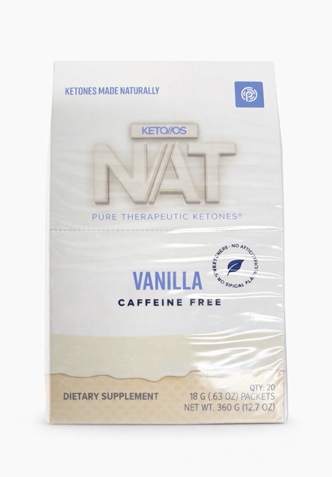 PRUVIT Ketones NAT 20 Packets Free Caffeine VANILLA / FREE SHIPPING
