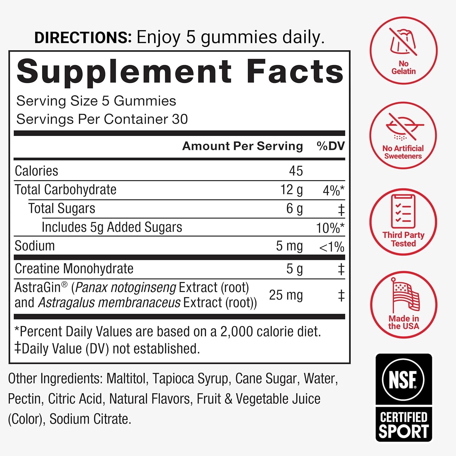 Delicious 150 Count Creatine Gummies – Non-GMO, Fast Absorption, Mixed Berry