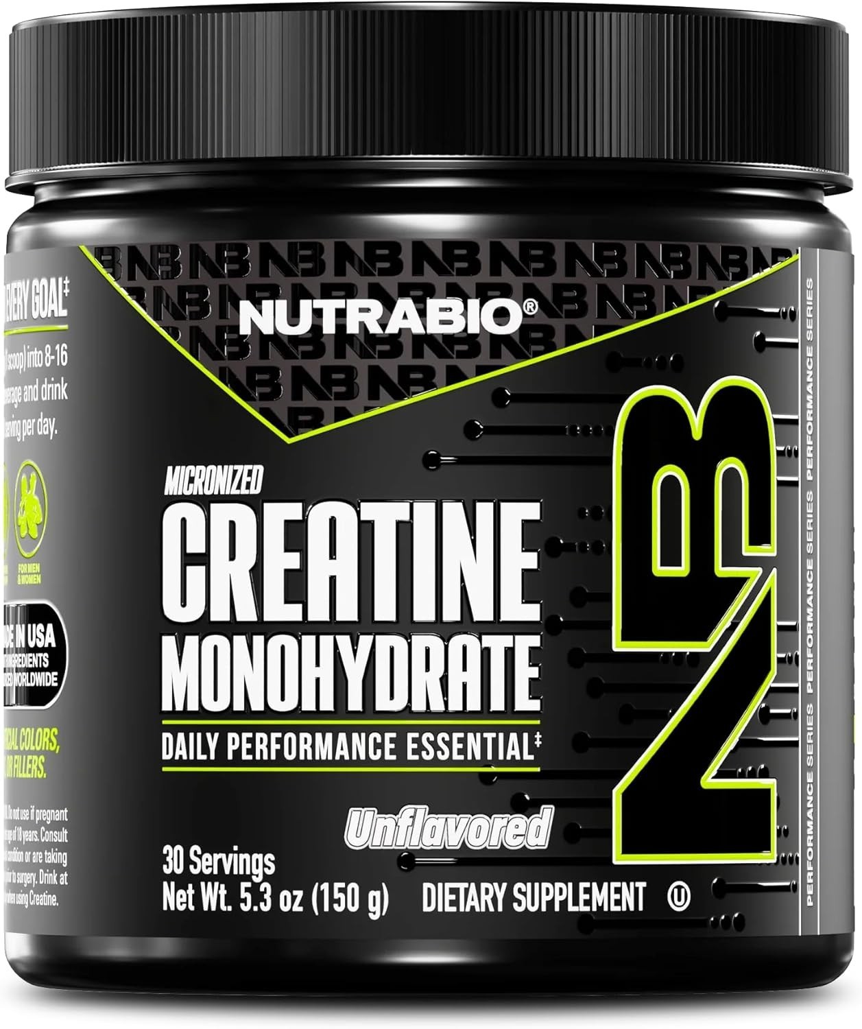 Micronized Creatine Monohydrate Powder 150g Unflavored 30 Servings