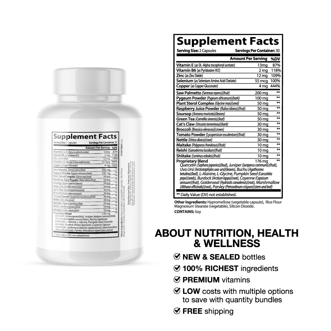 Gentle Flow – Support Supplement for Men – Urinary & Bladder Health-1 Bottle