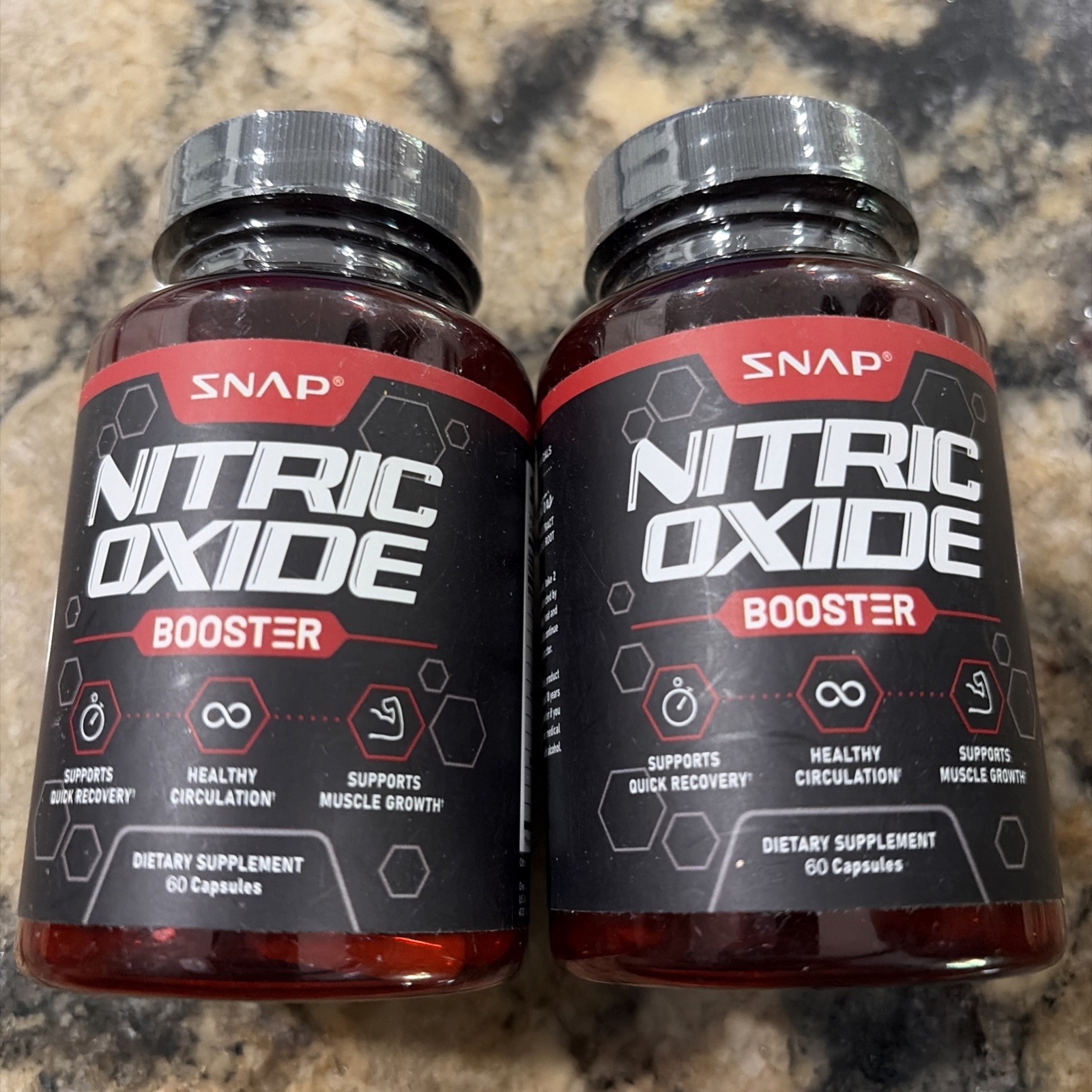 X2 Nitric Oxide Natural Booster Supplement L-Arg. L-Citrulline 1500mg 60ct NIB
