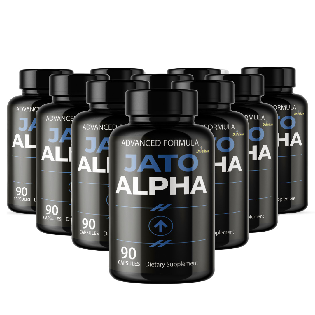 Jato Alpha- Bodybuilding & Men’s Health Support- 10 Bottles- 900 Capsules