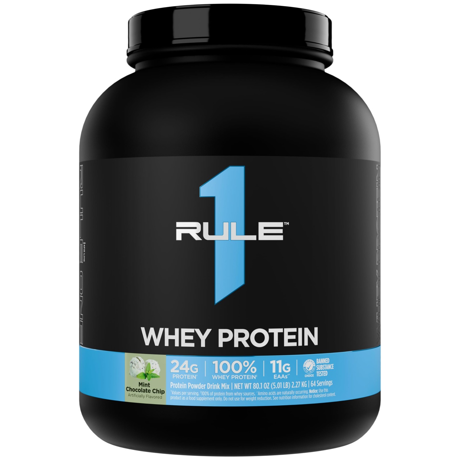 Rule 1 Proteins Whey Protein – 24g FastActing Protein from AllWhey Sources wi…