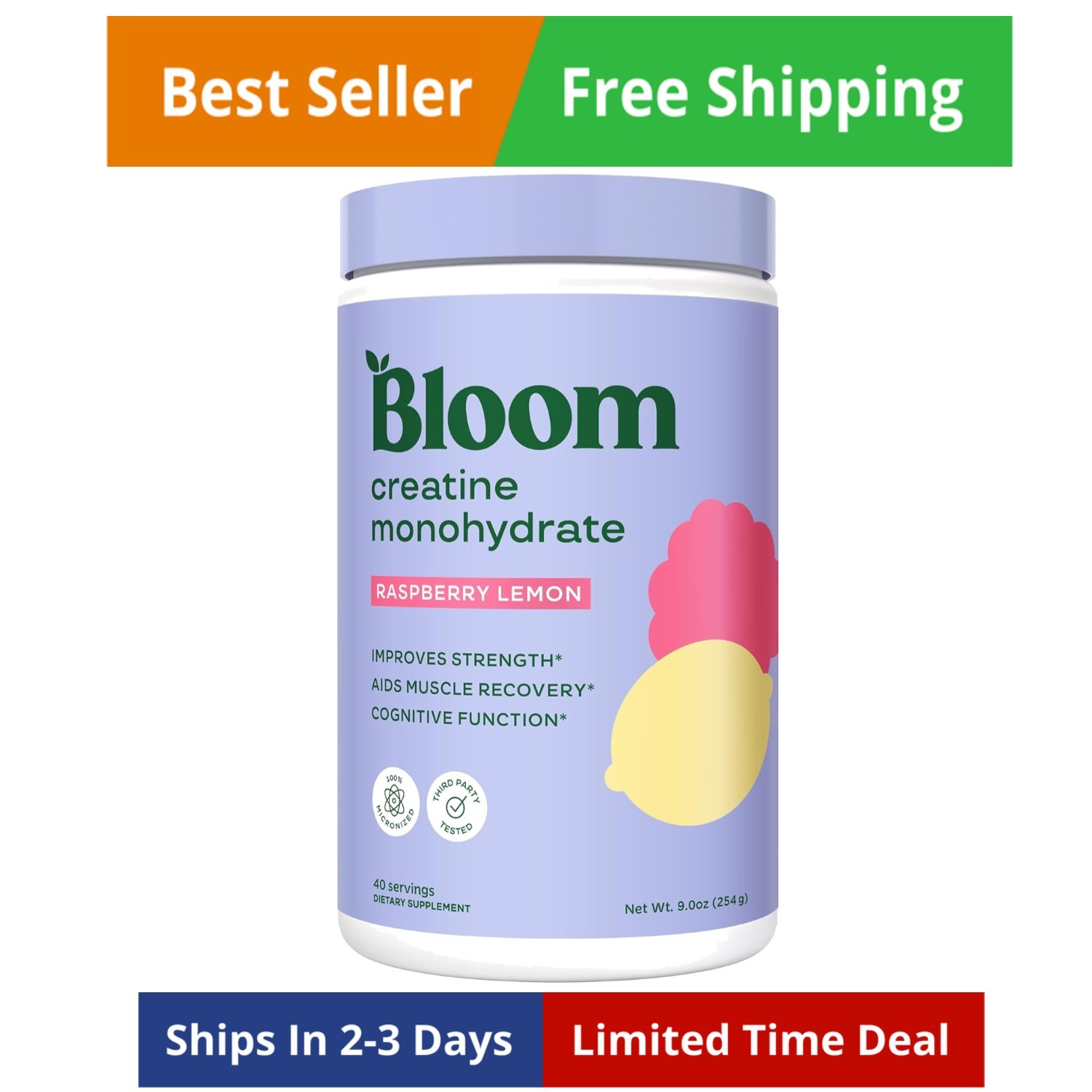 Creatine Monohydrate Powder, 5g Micronized Creatine per Serving, Supports Mus…