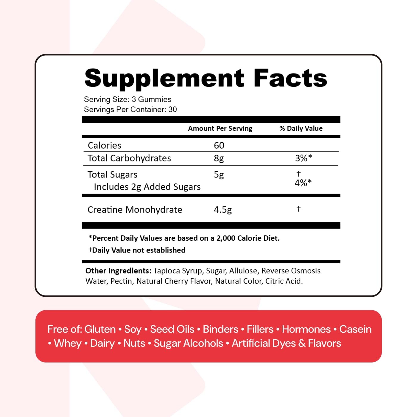 Creatine Gummies for Men & Women – NSF Certified, Made with Creapure Creatine…