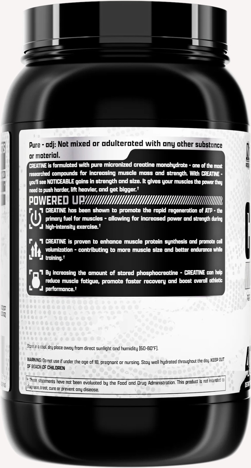Nutrex CREATINE Monohydrate Bulk Powder Micronized Unflavored 400 Svg 2000 Grams