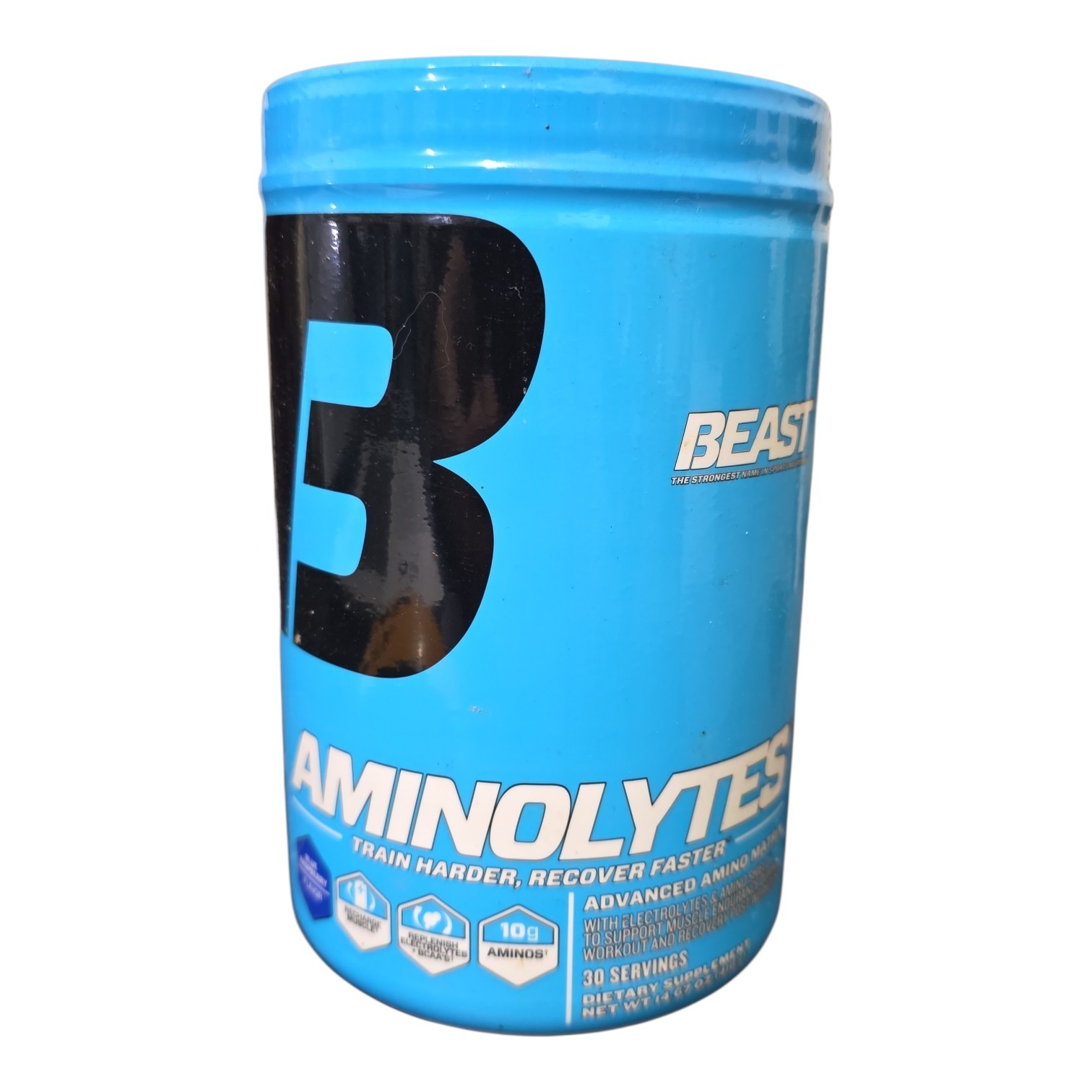 Beast Sports Nutrition Aminolytes Blue Raspberry 30 Servings