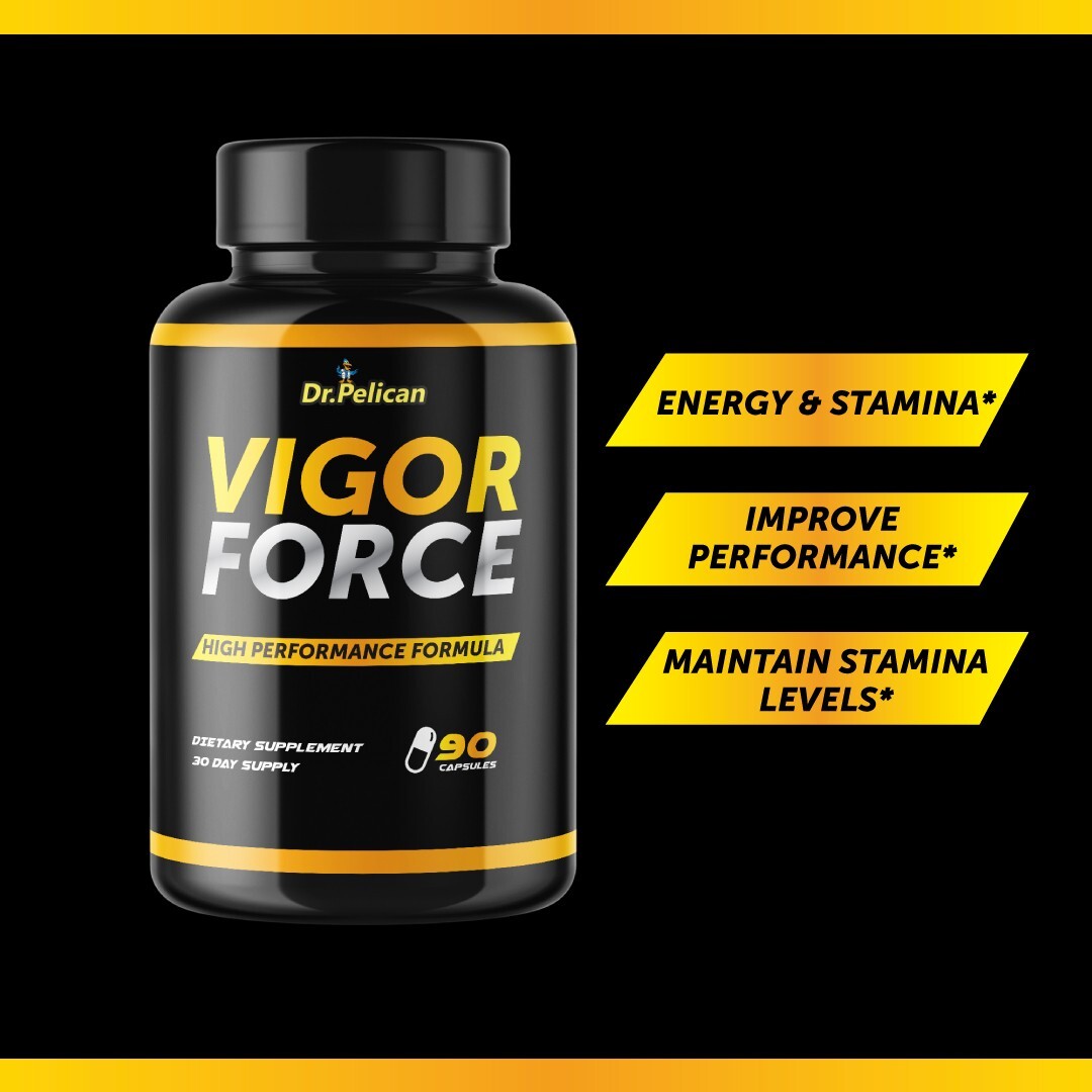Vigor Force- Bodybuilding & Men’s Health Support- 12 Bottles- 1080 Capsules