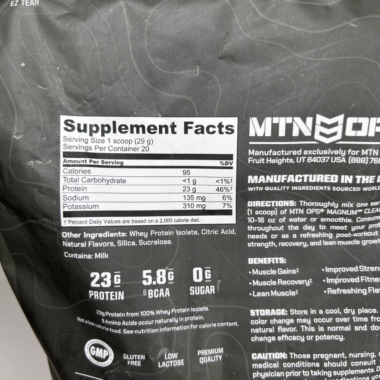 NEW MTN OPS Magnum Strawberry Watermelon Clear Protein Powder 23g 20 Servings