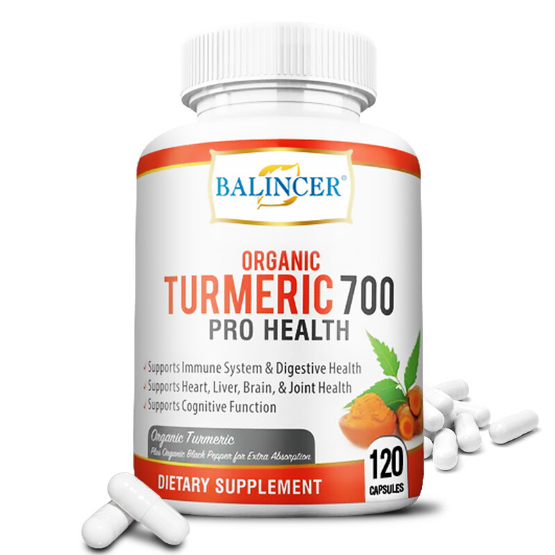 Turmeric Curcumin 700mg Herbal Extract Liver, Brain, Heart, Joint Health