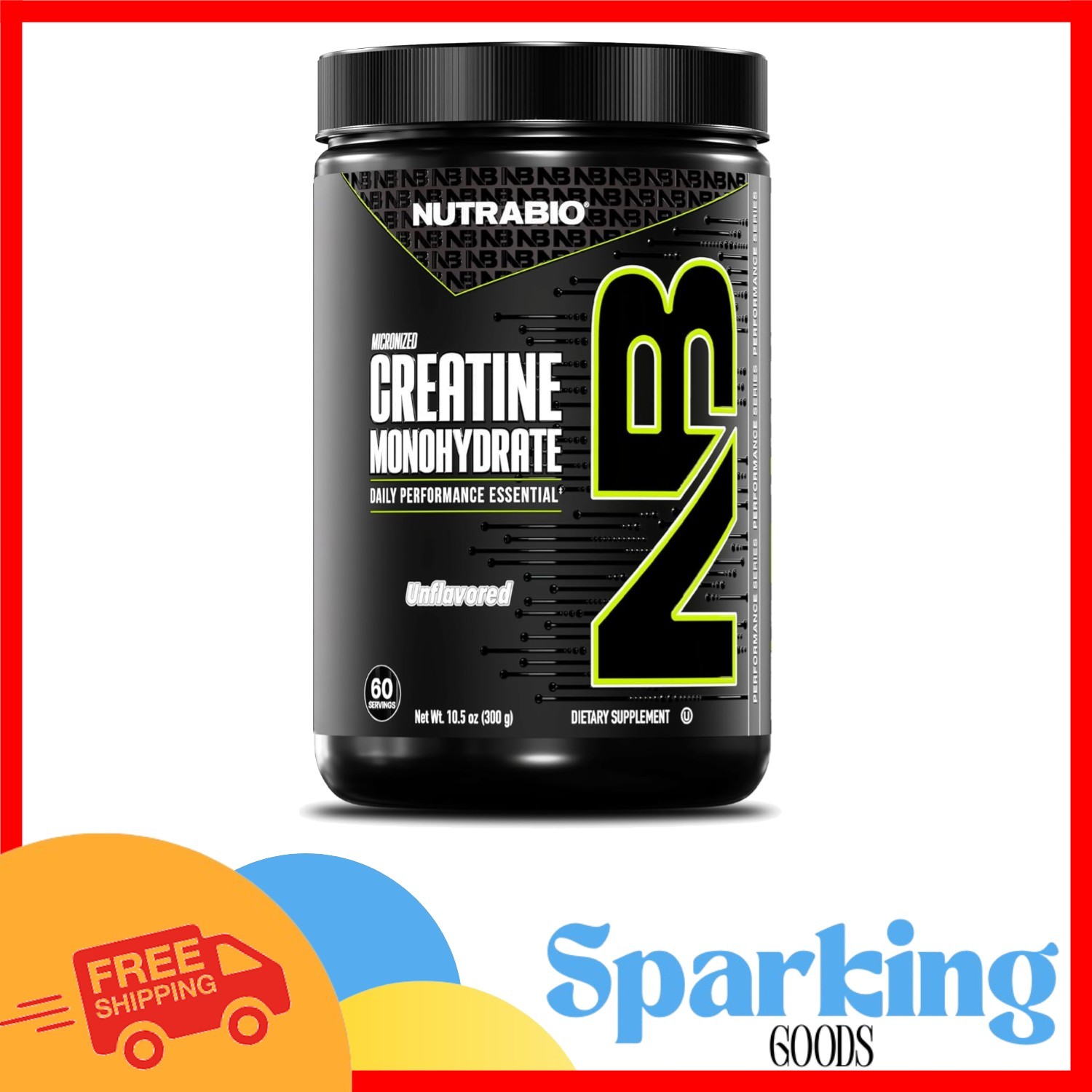 Unflavored Pure Creatine Monohydrate – 300g for Strength & Enhanced Recovery