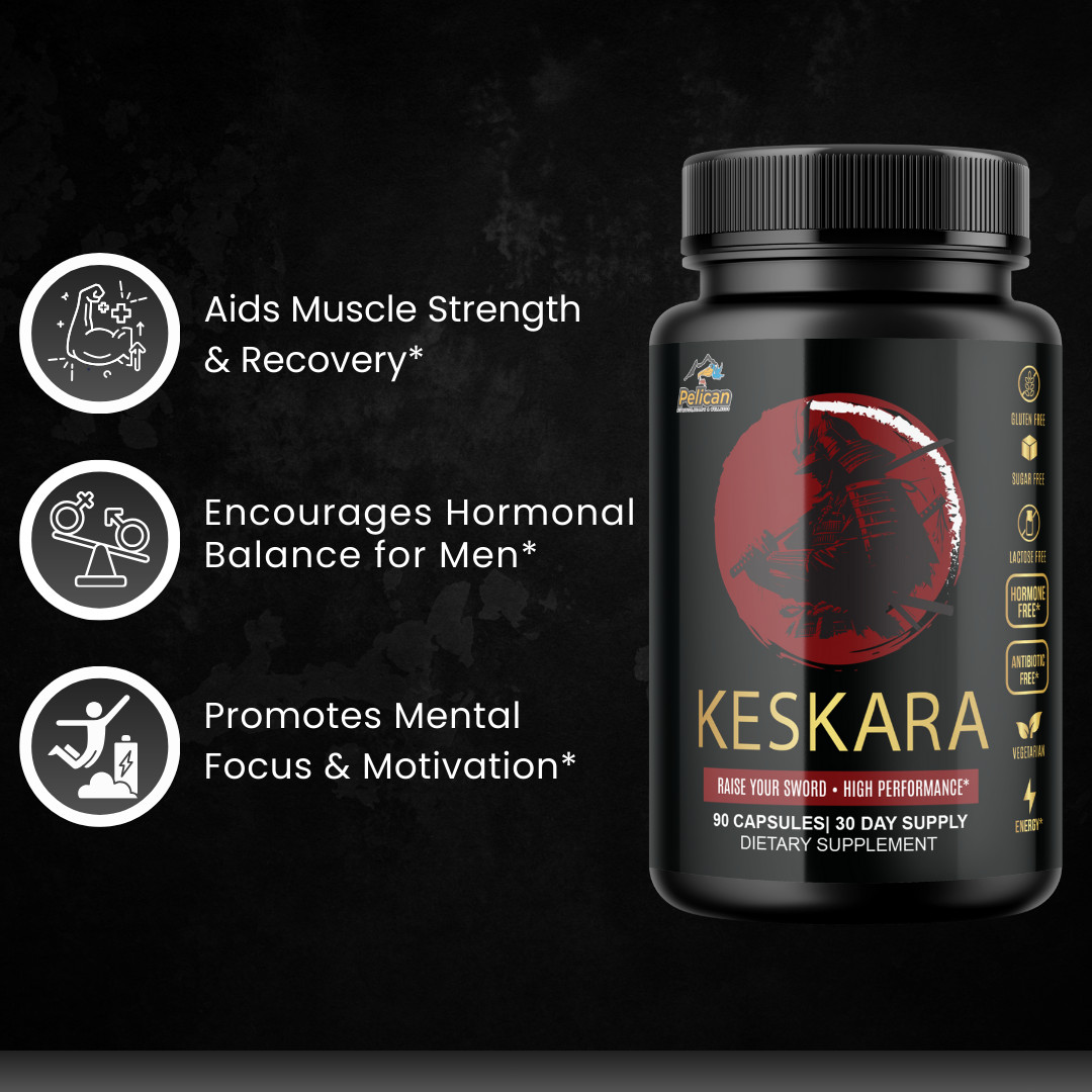 Keskara- Bodybuilding & Men’s Health Support- 12 Bottles- 1080 Capsules