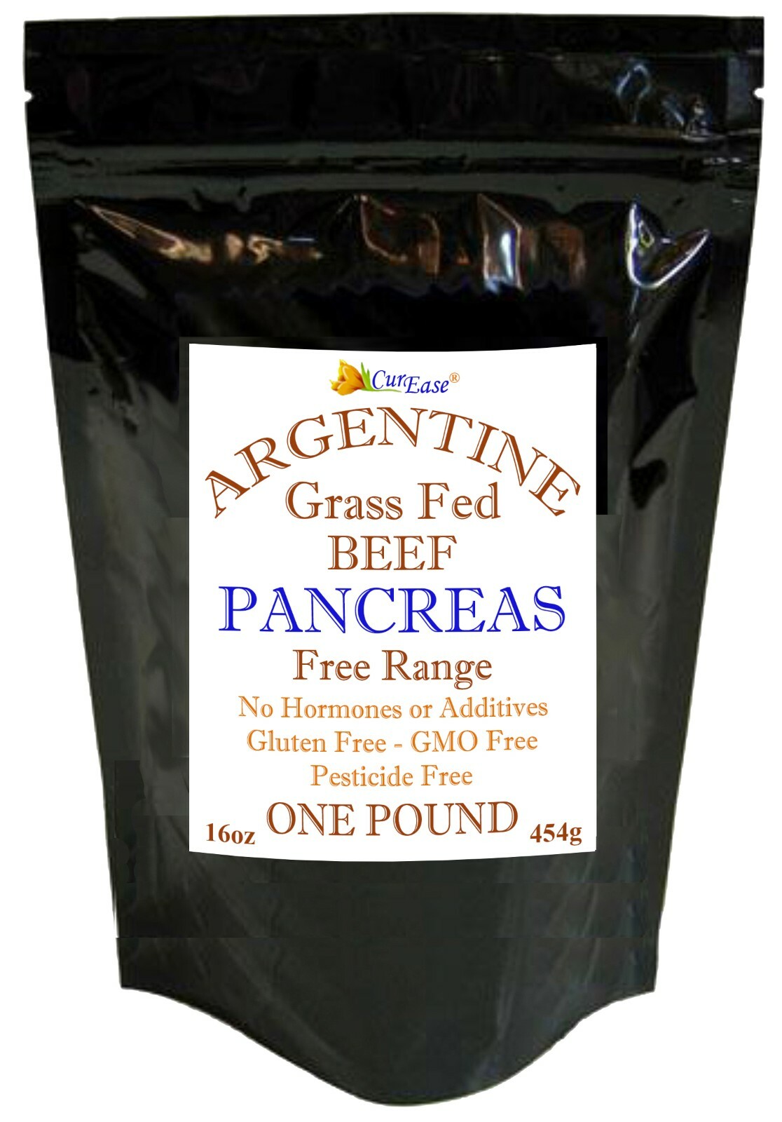 ORGANIC Argentine Desiccated BEEF PANCREAS POWDER UNDEFATTED ~ POUND 1 Lb 453 g