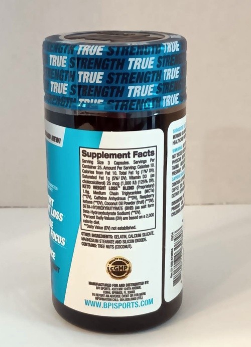 BPI Sports Keto Weight Loss “1st Ketogenic Fat Burner” 75 Caps Exp: 06/2028