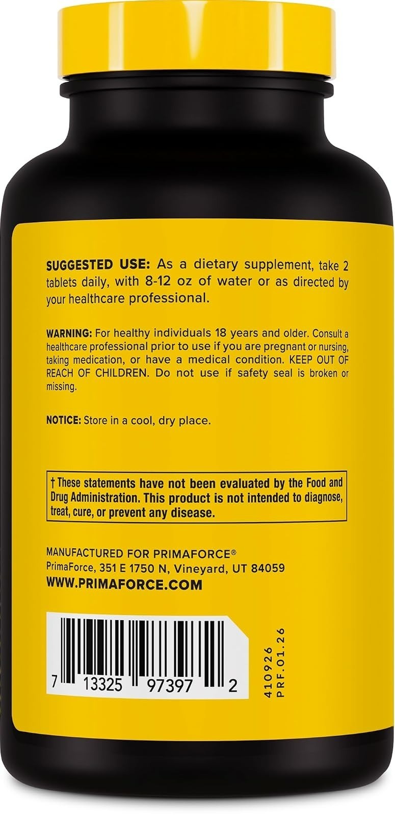 Primaforce L-Citrulline 2500mg 120 Tablets – Sports Supplement