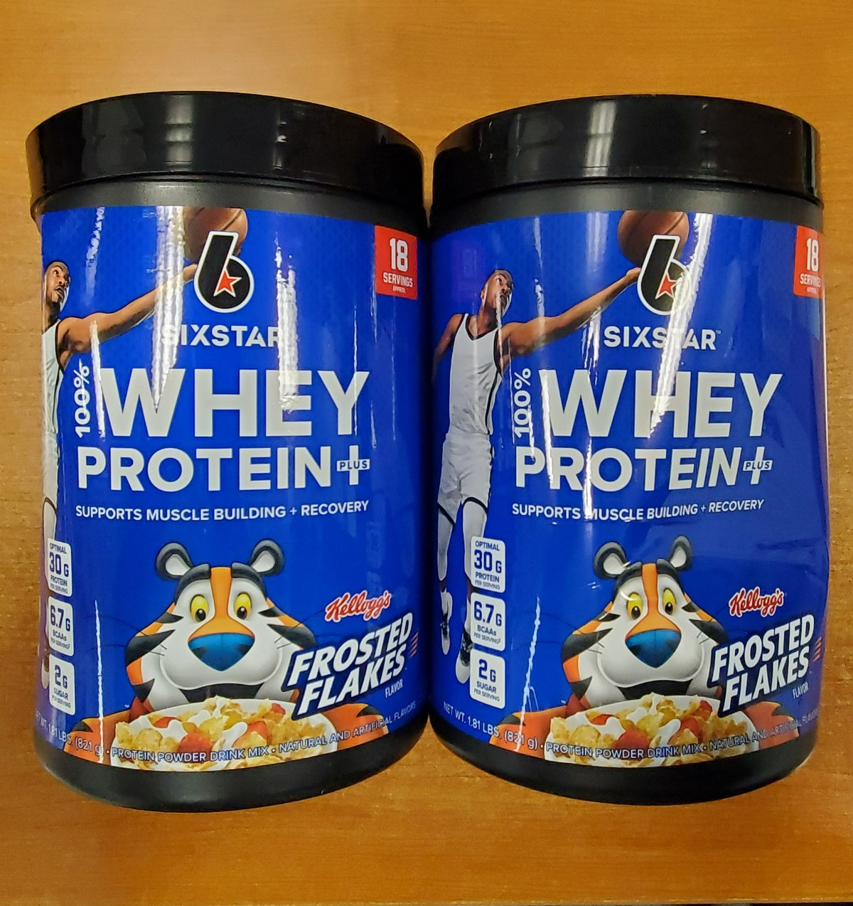 2 Tubs: Six Star Whey Protein+ Frosted Flakes 1.8lbs ea (Exp 4/30/27) DENTED E3A